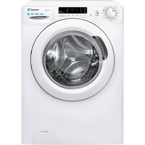 Candy Smart CSS4372DW4111 Lavatrice Caricamento Frontale 7 kg 1300 Giri/min Bianco (1/6)