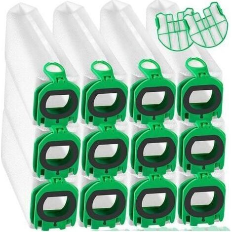 Lot de 12 sacs d'aspirateur compatibles avec Vorwerk Kobold VB100 FP100 VB 100 FP 100, sacs filtrants premium sacs à poussière de rechange pour sacs d'aspirateur sans fil Kobold VB100 (1/5)