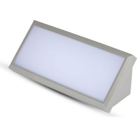 V-TAC 12W LED Eckwandleuchte, Warmweiß, Grau, IP65