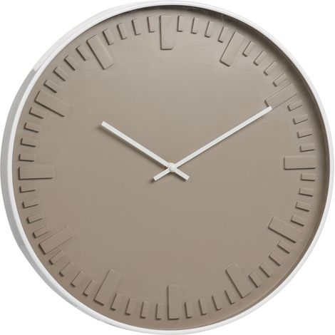 Horloge murale élégante avec cadre blanc, Ø 40 cm (1/3)