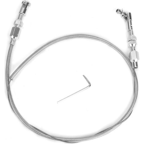 Câble d'accélérateur universel en acier inoxydable tressé 24 pouces pour remplacement de voiture (1/5)