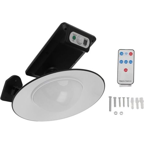 Wall-mounted solar barn light, IP65 waterproof, light sensor, human body induction, with remote control, porch security light (1/5)