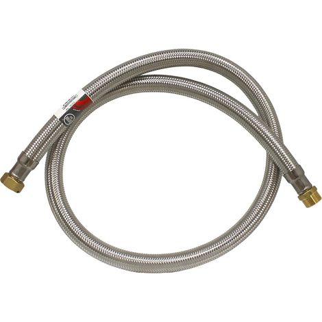 Tucai – Flexible sanitaire Inox 19mm – Femelle/Mâle 3/4" – Longueur 1500mm – Débit 120 l/min à 3 bar – Diamètre passage 15mm
