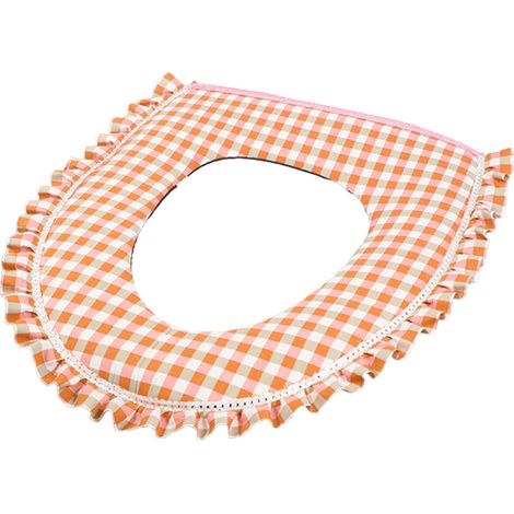 Couverture De Siège De Toilettes - Design Fin Doux Et Chaud - Pour Salle De Bain En Hiver - 1 Pièce (1/5)