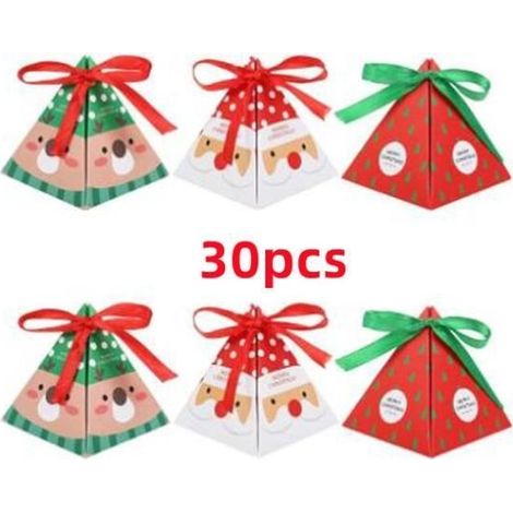 Boîte cadeau - Non spécifié - Triangle - Rouge, Vert, Blanc - 30 pièces - Enfant/Mixte (1/4)