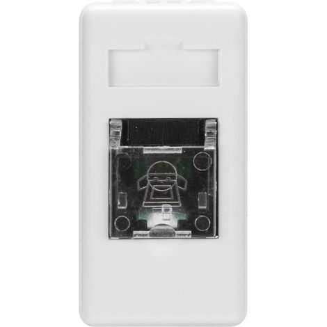GEWISS GW20251 - Presa Telefonica - Rj11 - Doppino Twistato - Morsetti A Vite - 1 Modulo - System White (1/3)