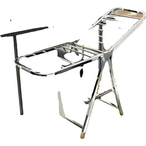 Asciugatrice, struttura in acciaio inossidabile, design pieghevole, 1 pezzo (1/2)