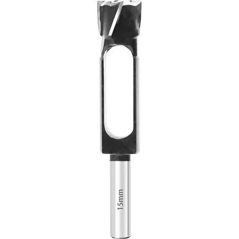 Deep tenon drill bit for woodworking 8, 10, 12, 15, 20, 25, 30, 35 and 40 mm - Dowel cutter - Tenon cutter - Cork drill bit - Deep dowel cutter (15 mm) (1/5)