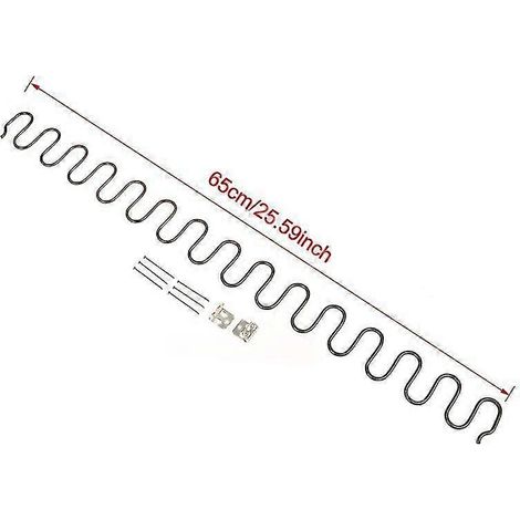 Ressorts de rechange pour fauteuils de canapé, avec clips, de longueur 45/50/60/65/70 cm, format A4. (1/5)