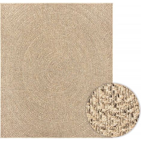 Tapis ZIZUR 240x340 cm aspect de jute intérieur et extérieur