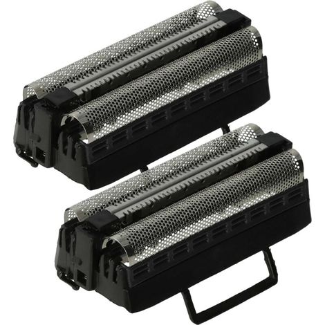 2x Doppelscherfolie für Eltron 4830 Serie Elektrorasierer, schwarz/silber, inkl. Rahmen-Kompatibles Produkt