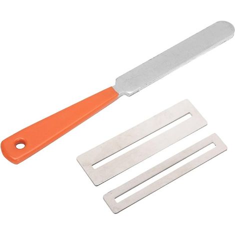 Limes à frettes de guitare en acier inoxydable avec joint de protection, outil de meulage pour guitare (1/5)