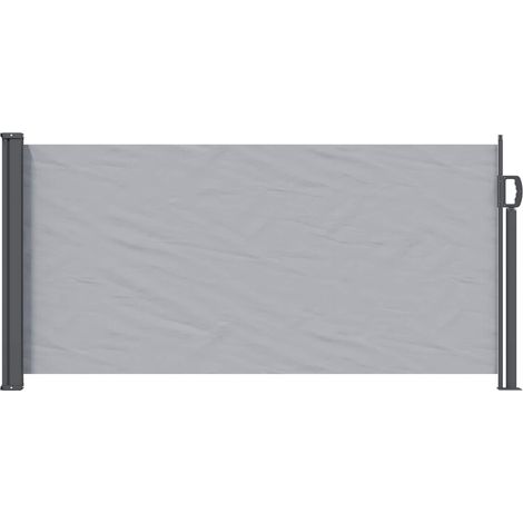 vidaXL Retractable Side Awning 300 x 100 cm Polyester Rectangular Grey