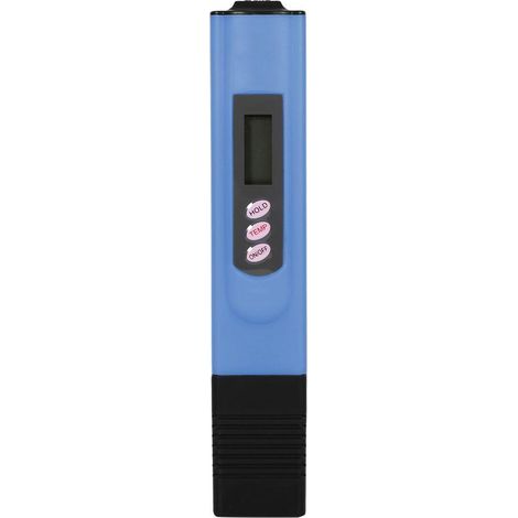 Digitaler LCD-Wasserqualitätsprüfstift, Reinheits- und Filtermessgerät, TDS 0-9999 ppm, Temperaturmessung (blau)