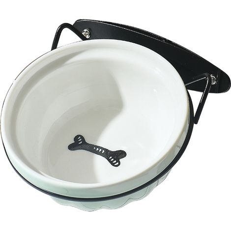Gamelle en céramique pour animaux de compagnie, gamelle suspendue pour chat, protection des pattes, colonne cervicale (1/4)