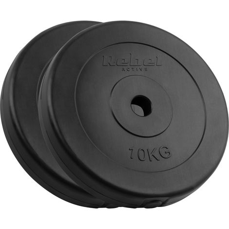 Bituminöser Lastsatz 2x10kg 20kg Loch 31mm klassische Platte Rebel (1/5)