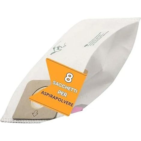 Bolsa de polvo Elettrocasa Diva blanca 8 unidades
