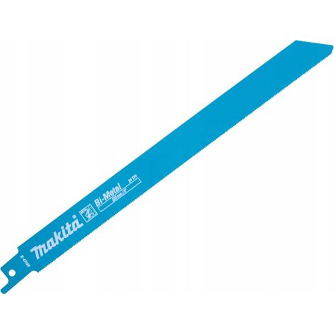 Makita Lama per sega B-43169, utensile professionale per il taglio di legno e metallo, design ottimizzato, tecnologia bimetallica, ampia compatibilità, confezione da 5 pezzi lama, colore metallizzato.