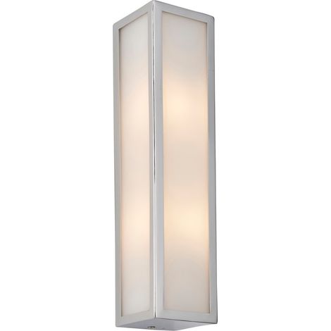 Applique salle-de-bain chrome rect. 2xG9 LED IP44 Endon (1/5)