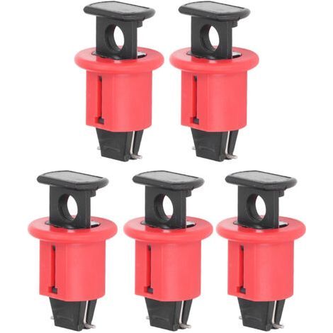 5pcs Circuit Breaker Lockout Device Miniature Electrical Lockout Pin Industrial Grade Standard Switch (1/5)