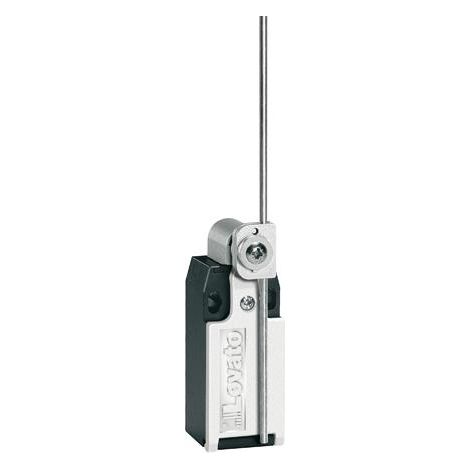 Leva di finecorsa con asta regolabile, asta in metallo, alloggiamento in plastica, 1 contatto NC 1 contatto NO a scatto KBL2S11