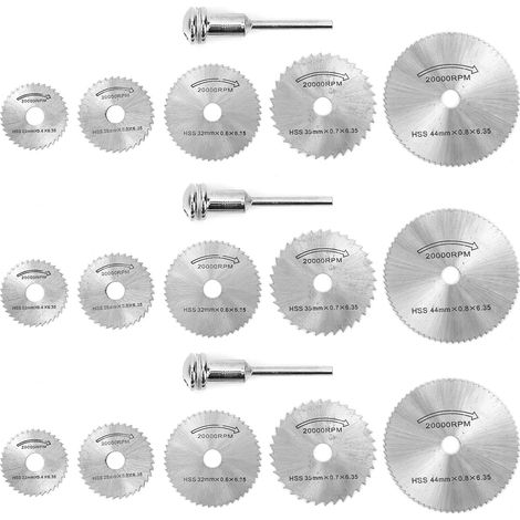 3 lames de scie en acier rapide pour bois, disques de coupe pour meuleuse électrique, accessoires de menuiserie (1/5)