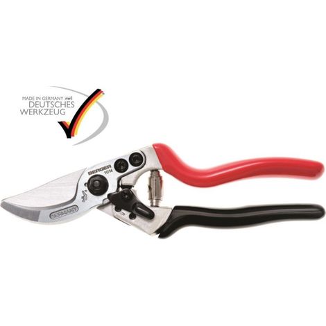 Tijeras de Podar 215 Mm Ergonómico Con Empuñadura Giratoria, Plata/Rojo/Negro - Berger 1014 (1/4)