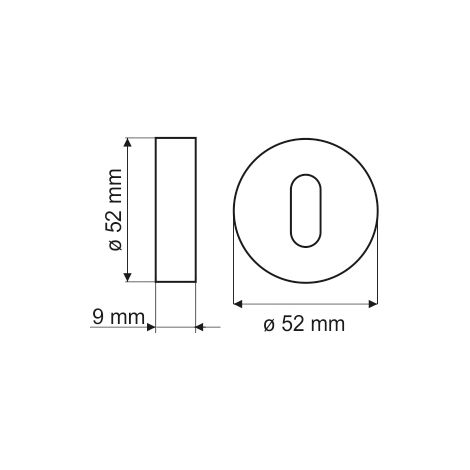 Plaque de fond PLT26J-N, Premium Line, chrome brillant, ronde