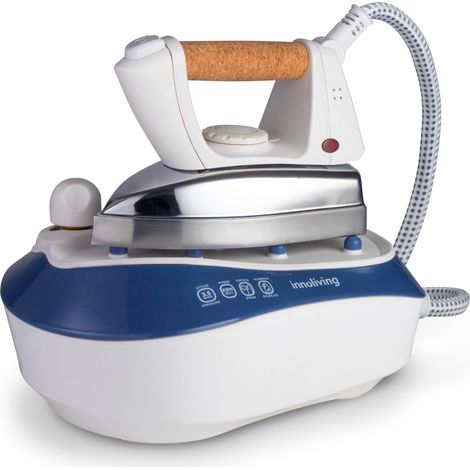 Innoliving INN-680 Centrale vapeur 2300 W 0,5 L Semelle en aluminium Aluminium, Bleu, Blanc, Bois