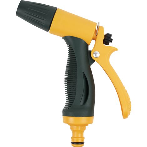 Pistola irrigazione giardino a getto variabile con impugnatura antiscivolo e regolazione della portata dell'acqua (1/5)