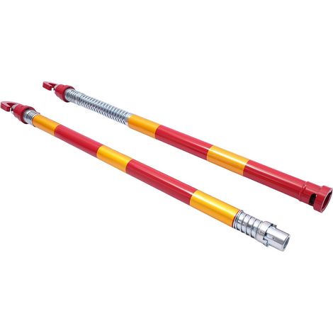 Barre de remorquage avec tampon à ressort, capacité de charge 8T, mât de remorquage en acier, force de traction 2000 kg, pour ateliers, maisons, usines