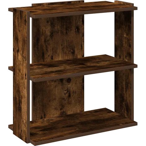 Maison Exclusive - Bücherregal 3 Böden Räuchereiche 60x30x60 cm H