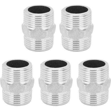 Raccord fileté en acier inoxydable G3/4" mâle vers G3/4" mâle à embout hexagonal (1/5)