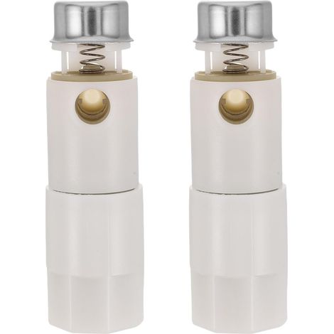 Amortisseur de couvercle WC blanc, en plastique et acier inoxydable, réduit le bruit facilite la (1/5)