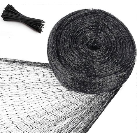 Filet de jardin pour oiseaux, filet de jardin de 13 x 32 pieds, maille de 0,8 pouce, convient pour la volaille. (1/5)