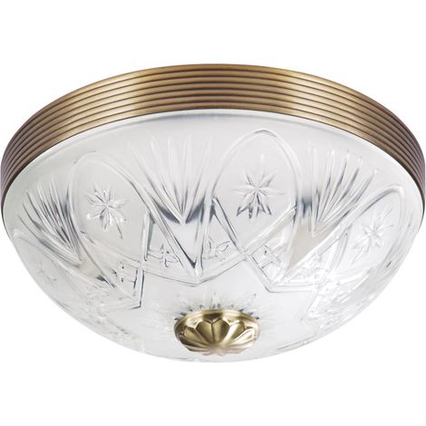Glas-Deckenleuchte 32 cm E27 2x60W braun rund Annabella 8638 Rabalux (1/4)