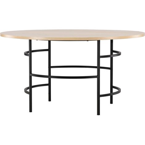 Table à Manger Ronde "Copenhagen" 140cm Naturel (1/5)