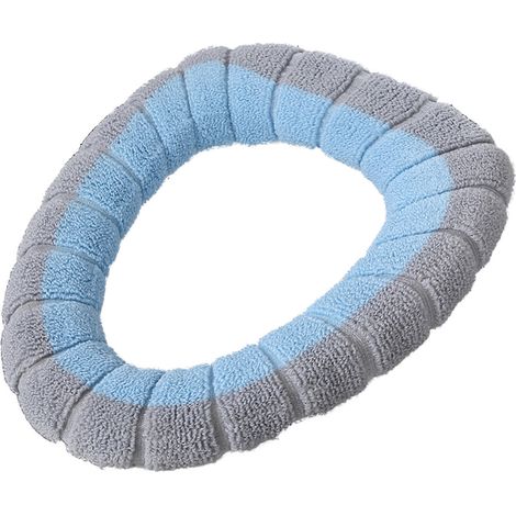 Housse De Siege De Toilette - Extensible - Tissu Lavable - Pour Siège Standard - 1 Piece (1/5)