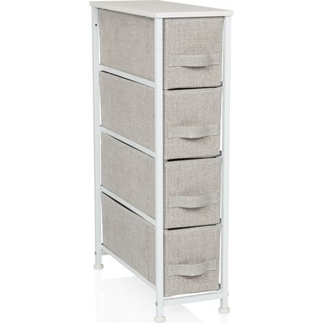 Regal FOLDRESS S 20x48x76cm 4 Fächer grau hjh LIVING