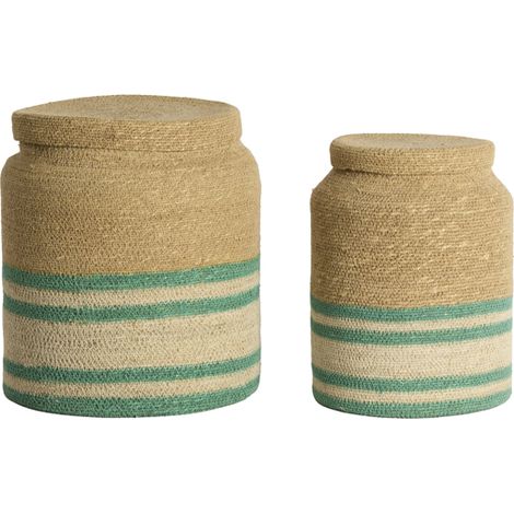 Cesto blu in materiale vegetale suggestivo Light & Living Betania (1/3)