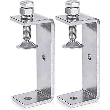 Serre-joints métalliques robustes, serre-joints en C, serre-joints pour le travail du bois, ouverture de 100 mm, lot de 2 (1/5)