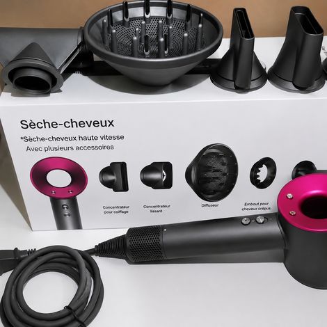 Sèche-cheveux sans pale ionique 1600W cuivre doré prise UK doré 876164 réf 0786 40 × 18,7 × 14 cm 2,4 kg – Livraison gratuite (1/5)