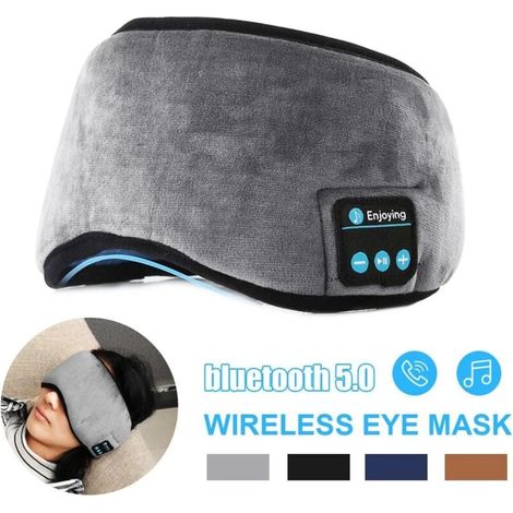 Schlafmaske mit Bluetooth 5.0, 3D-Musikkopfhörer und Bluetooth, kabellos für Seitenschläfer. (1/4)