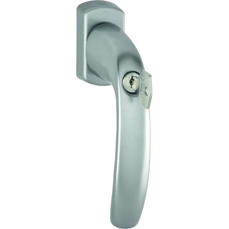 Hoppe DK-Fenstergriff, abschl, mit Druckzyl, VK7, ALU, 0810S/U10, New York, Secu100, mit Stift, F9 (1/3)