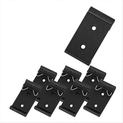 Packung mit 10 universellen Befestigungsclips für 35 mm (1,02 Zoll) DIN-Schiene, mit Klemmclip und Relaisclip. (1/5)
