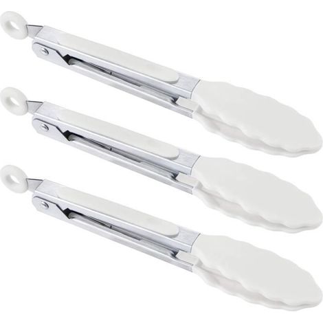 Küchenzange – Mini-Silikonzange – 18 cm – 3er-Set – Hitzebeständig (1/4)