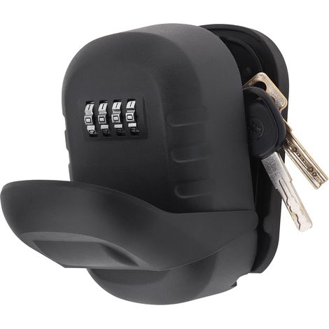 JSSEVN - Secure Key Box, Wall Mounted Large Key Box with 4-Digit Code, Password Changeable, Waterproof and Rustproof (1/5)