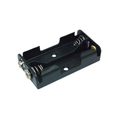 Portapile per 2 stilo (aa) con presa polarizzata (1/2)