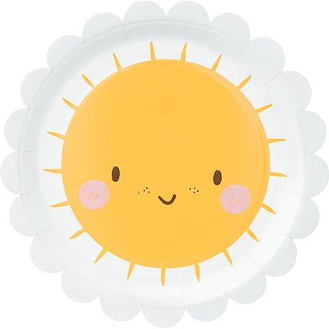 Piatti di carta PartyDeco Sun da 18 cm / 6 pezzi (1/5)