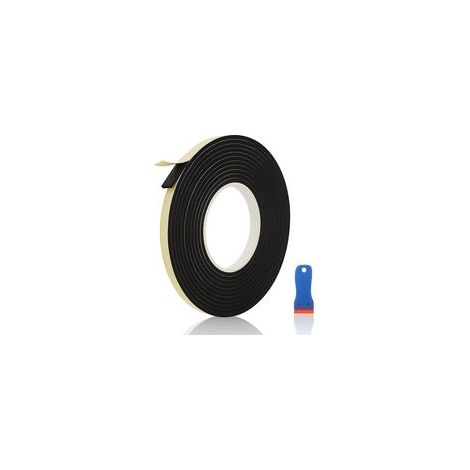 Ruban D'Étanchéité pour Plaque de Cuisson Vitrocéramique 5m X 10mm X 3mm, avec Grattoir Inclus, Joint Thermique pour Cuisinière Induction, Étanchéité Résistante à la Chaleur (1/5)